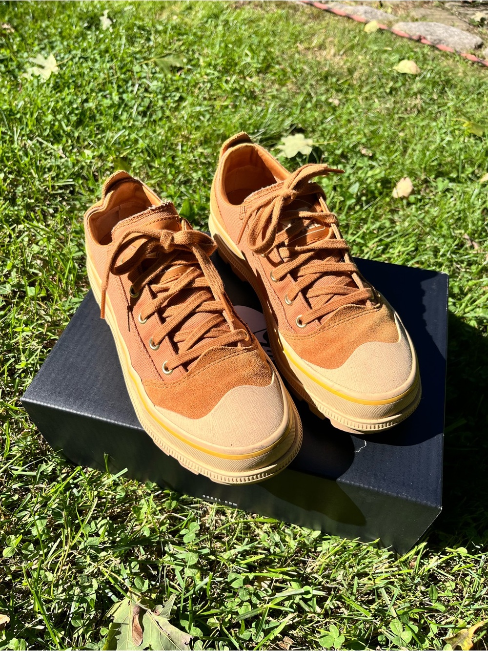 Women’s Sorel Casual Low-Top Canvas Sneakers - Tan